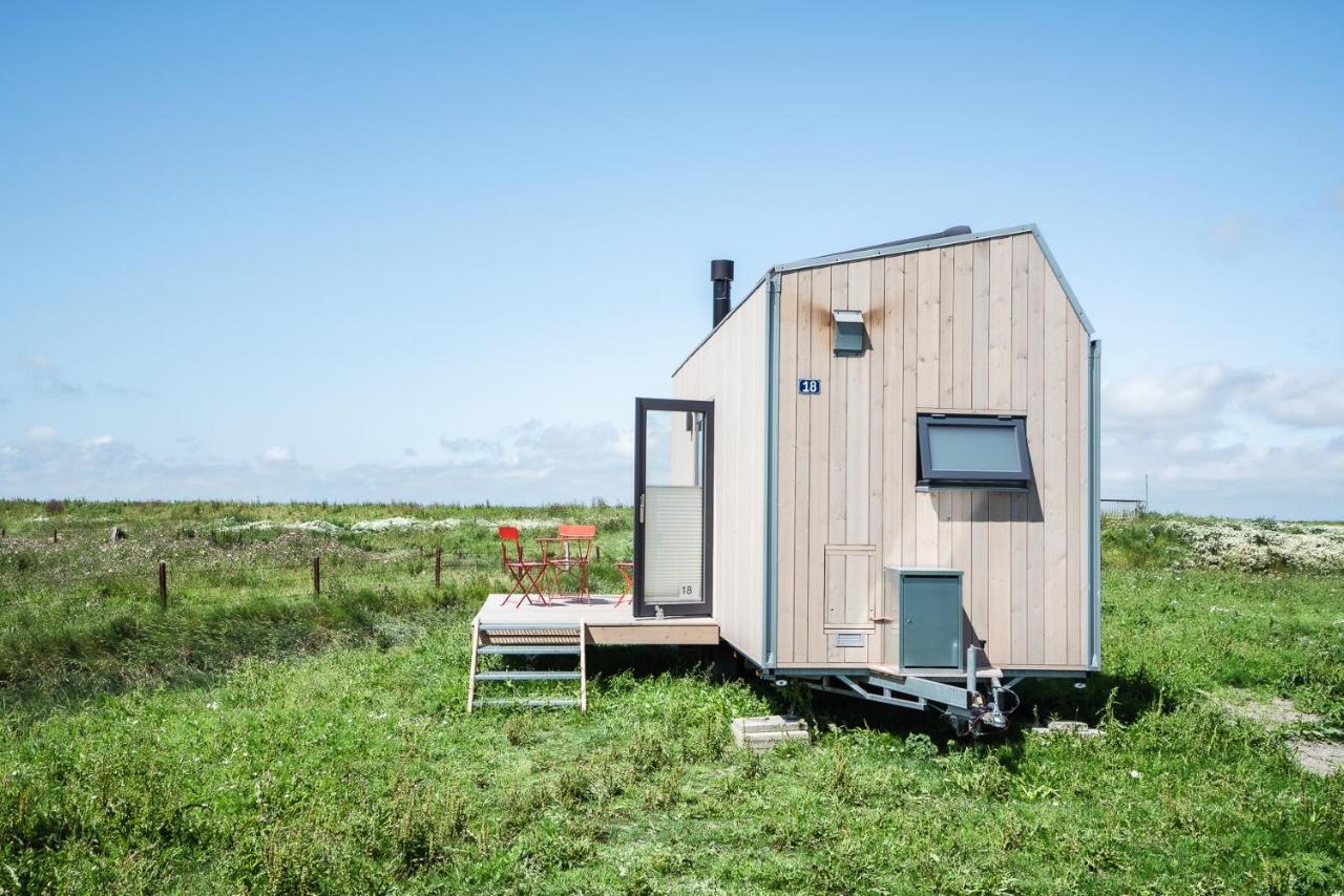 Tiny House Pioneer 18 Zur Meerseite - Green Tiny Village Harlesiel Carolinensiel Exterior foto