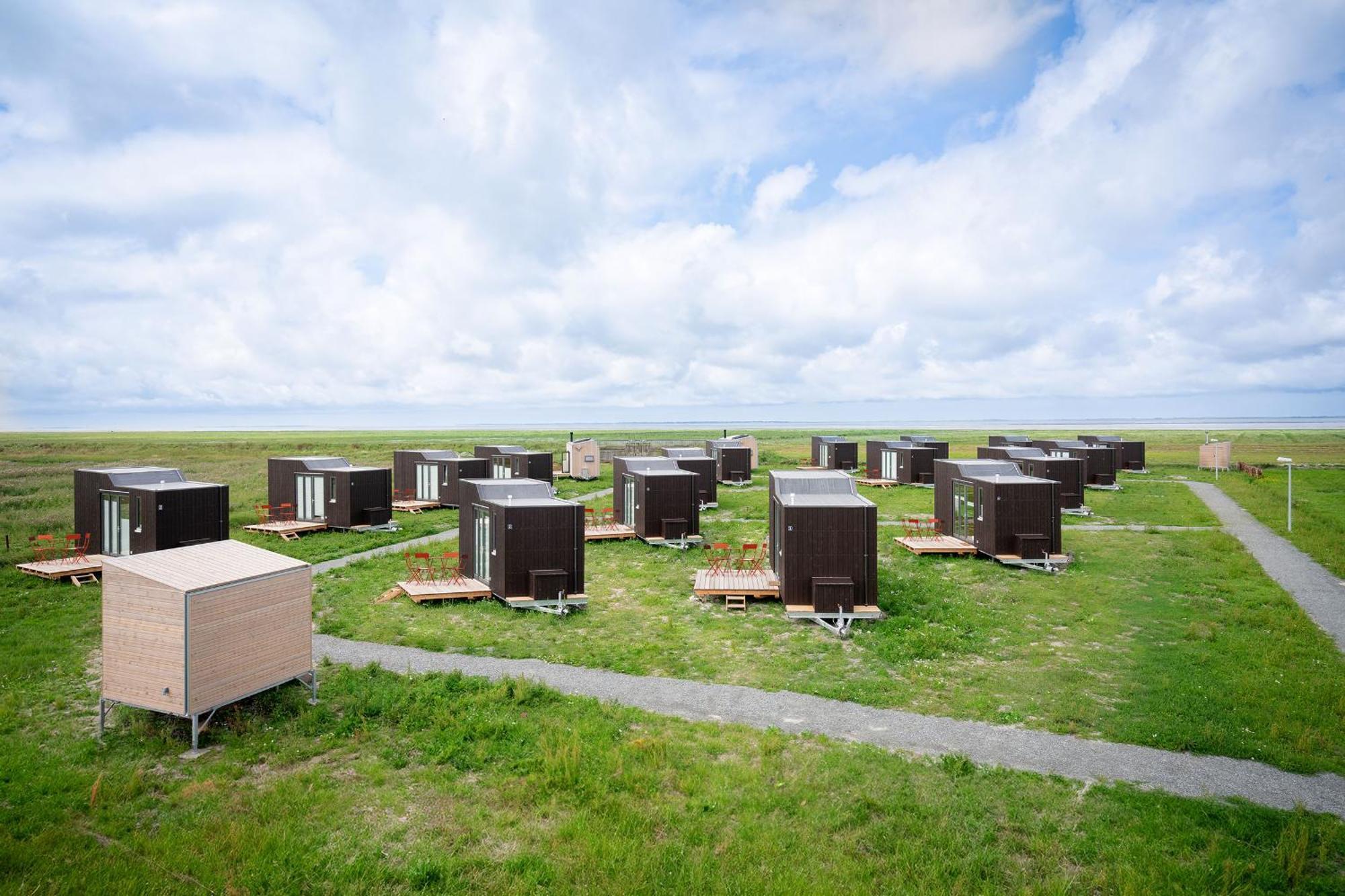 Tiny House Pioneer 18 Zur Meerseite - Green Tiny Village Harlesiel Carolinensiel Exterior foto